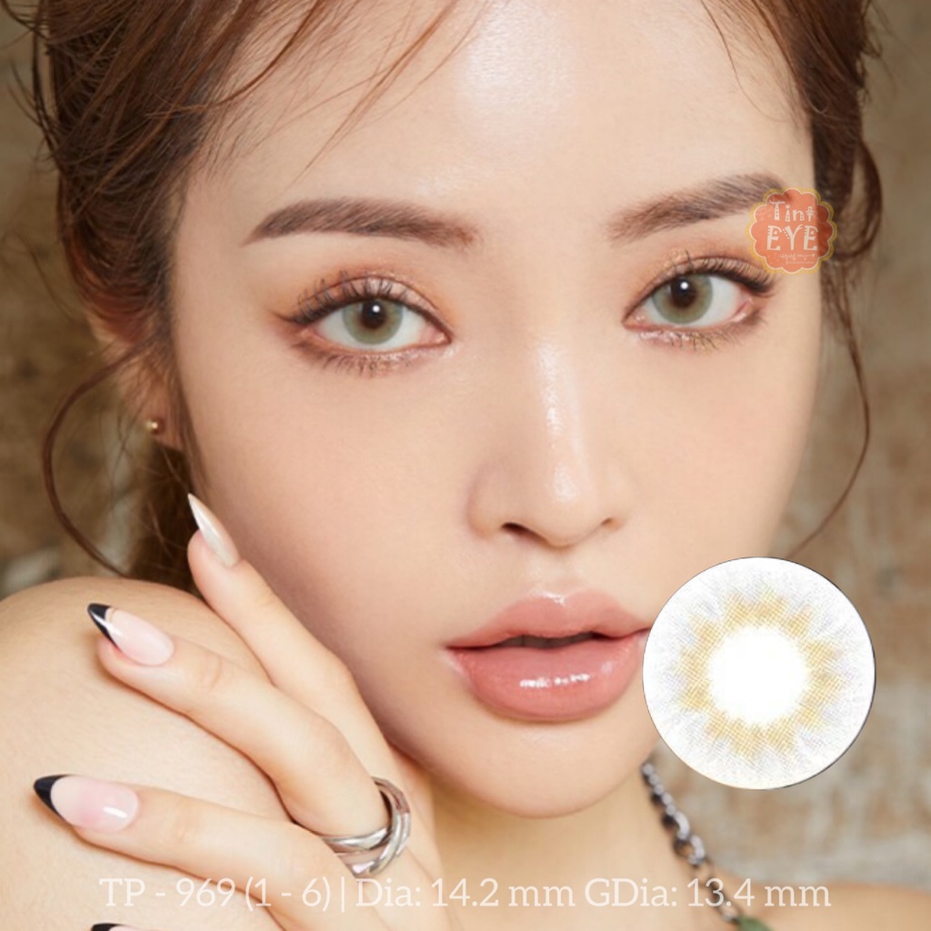 [Tặng Combo 175k] Kính Áp Tròng Tinteye Lens Xám Tây TP - 969