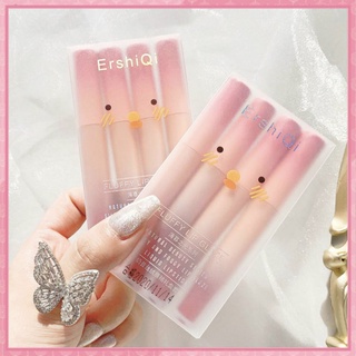 Set 4 cây son kem ershiqi fluffy lip glaze