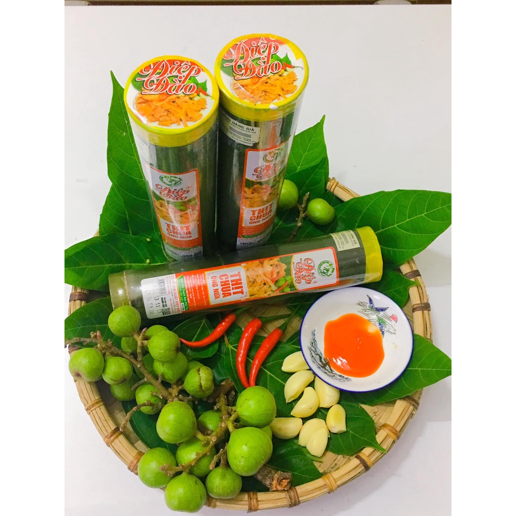 Thịt Chua Phú Thọ 🚀FREESHIP🚀combo 5 ống nứa_ Hãng Điệp Đào  Thịt chua thanh sơn phú thọ
