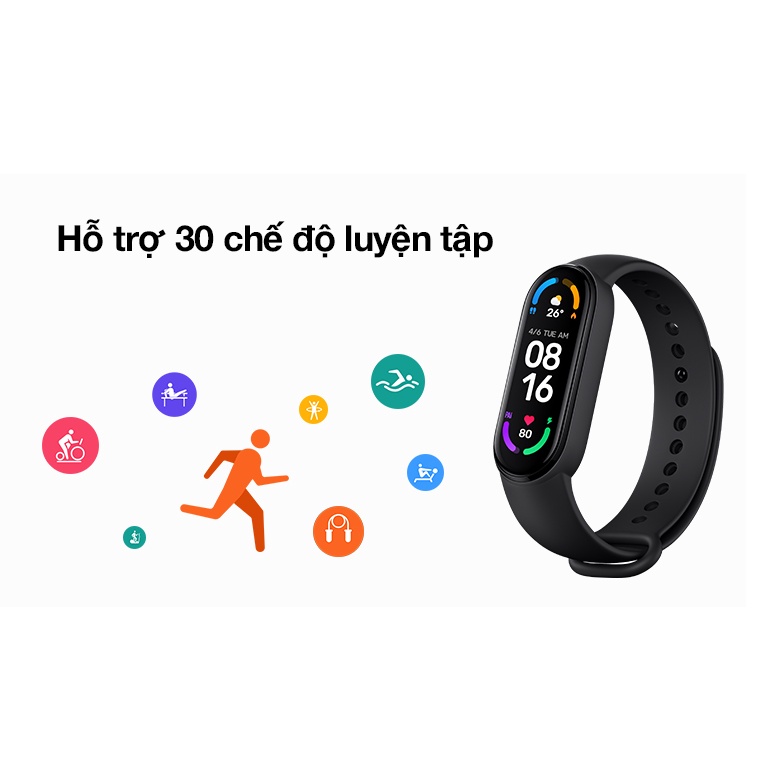 [QUỐC TẾ] Vòng Đeo Tay Thông Minh Xiaomi Mi Band 6, MB5 - Sẵn Tiếng Việt - Theo Dõi Sức Khoẻ, Sạc Từ Tính [CHÍNH HÃNG]