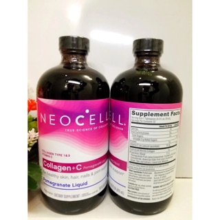 ( date 12/2023) Nước uống đẹp da thon dáng Collagen Lựu Neocell nhập Mỹ