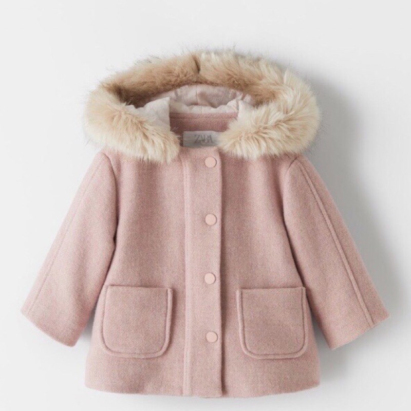 Áo khoác dạ Zara bé gái