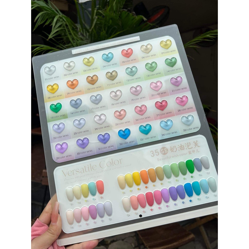 sét sơn 35 màu sơn tông màu pastel , và set thạch chai 15ml