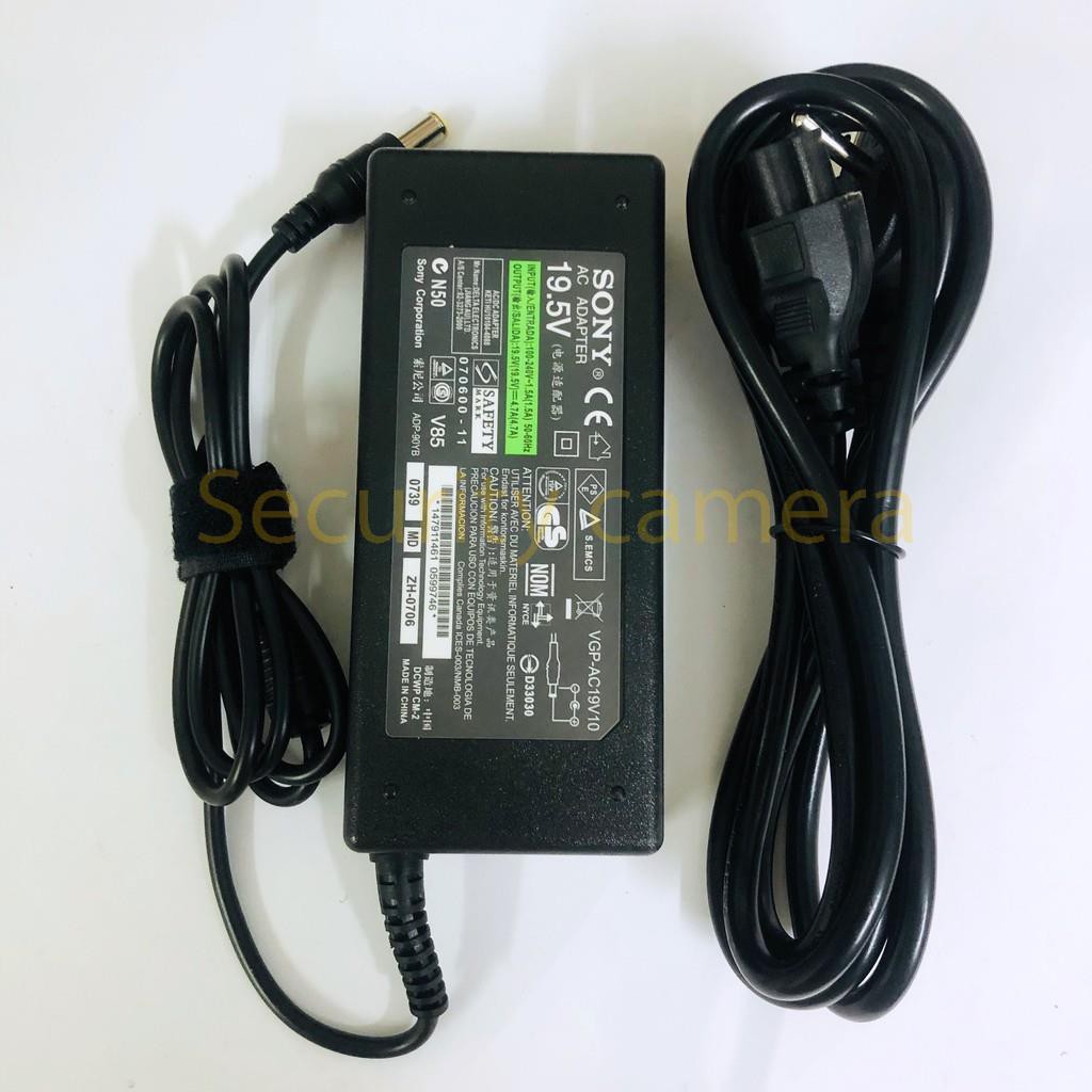 Sạc Laptop Sony zin 19.5V - 4.7A - 90W , ( dùng chung cho màn hình LG 19v)