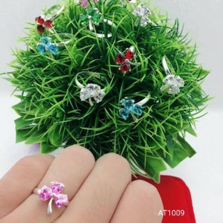 Nhẫn bạc cỏ ba lá 