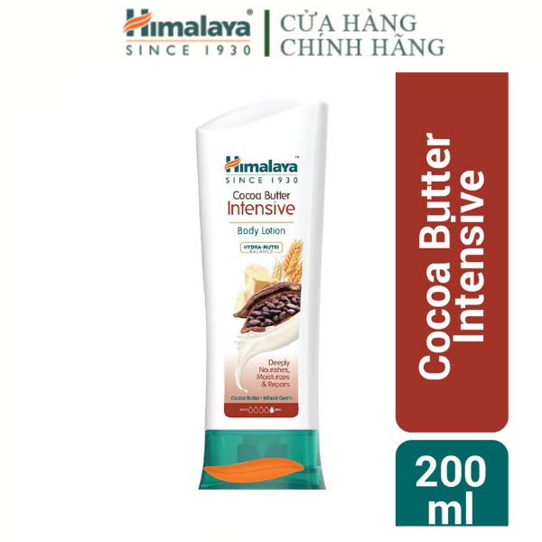 Sữa dưỡng thể dưỡng ẩm sâu mùi ca cao Himalaya Cocoa Butter Intensive Body Lotion 200ml | BigBuy360 - bigbuy360.vn