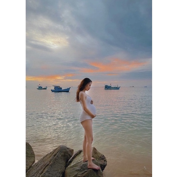 Bodysuit 2 dây cho bầu