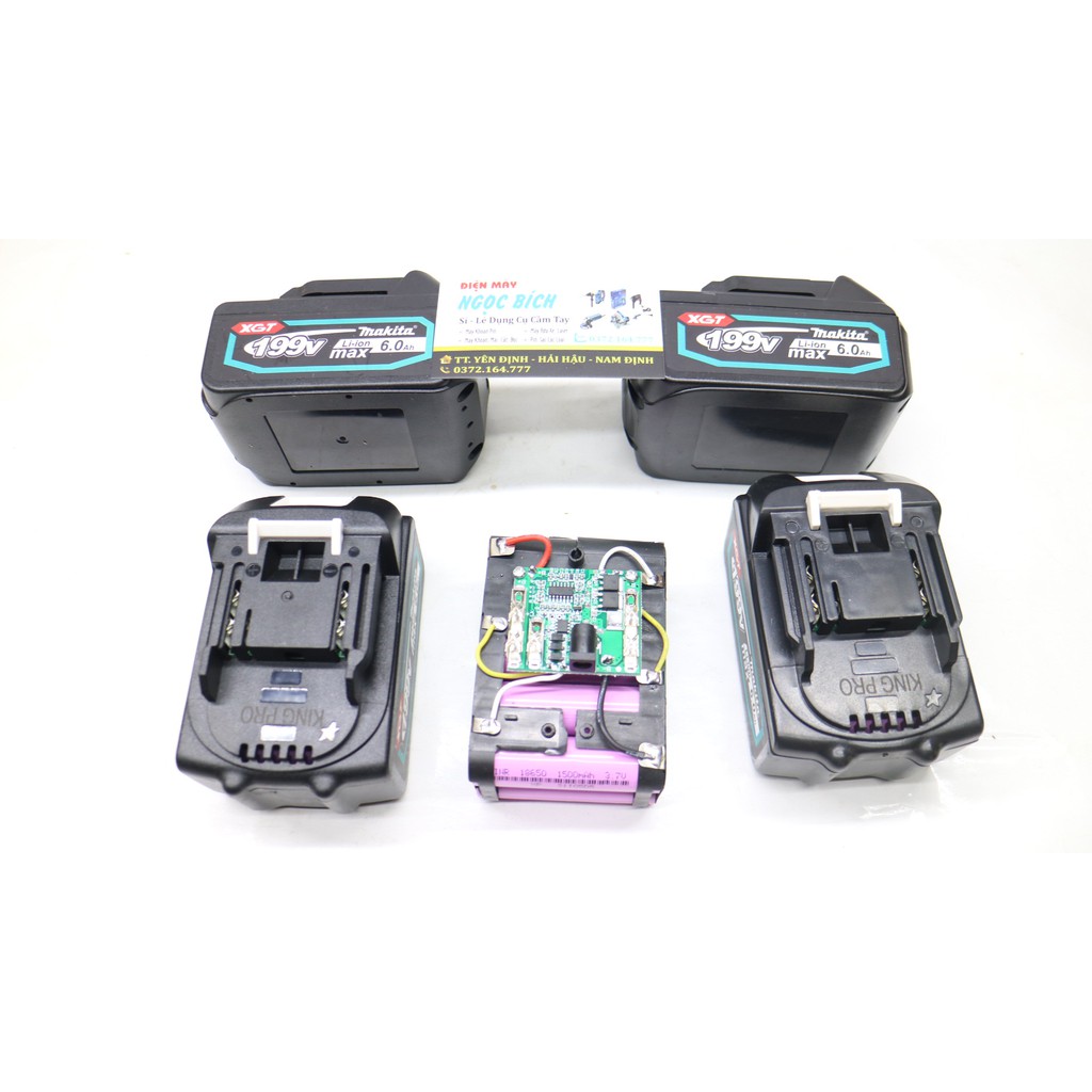 Pin Máy Khoan 199V 10 CELL,15 CELL Máy Khoan,Siết Ốc Bulong,Chuyên Vít 198V Thay Cho Pin 72V,88V,118,128,198V. Cùng chân