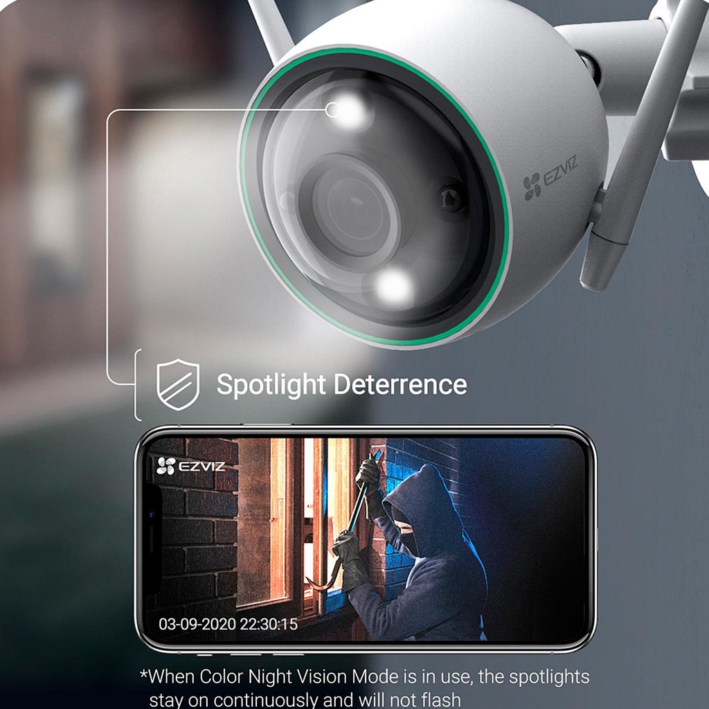 Camera IP WiFi Ezviz CS-C3N-A0-3H2WFRL (C3N), Sử Dụng Trí Tuệ Nhân Tạo AI, Tích Hợp MIC Thu Âm, Chuẩn Nén H.265 | BigBuy360 - bigbuy360.vn