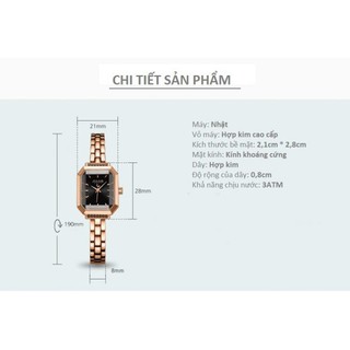 Đồng Hồ Nữ JA-1064D Julius Hàn Quốc (Đồng mặt tím)