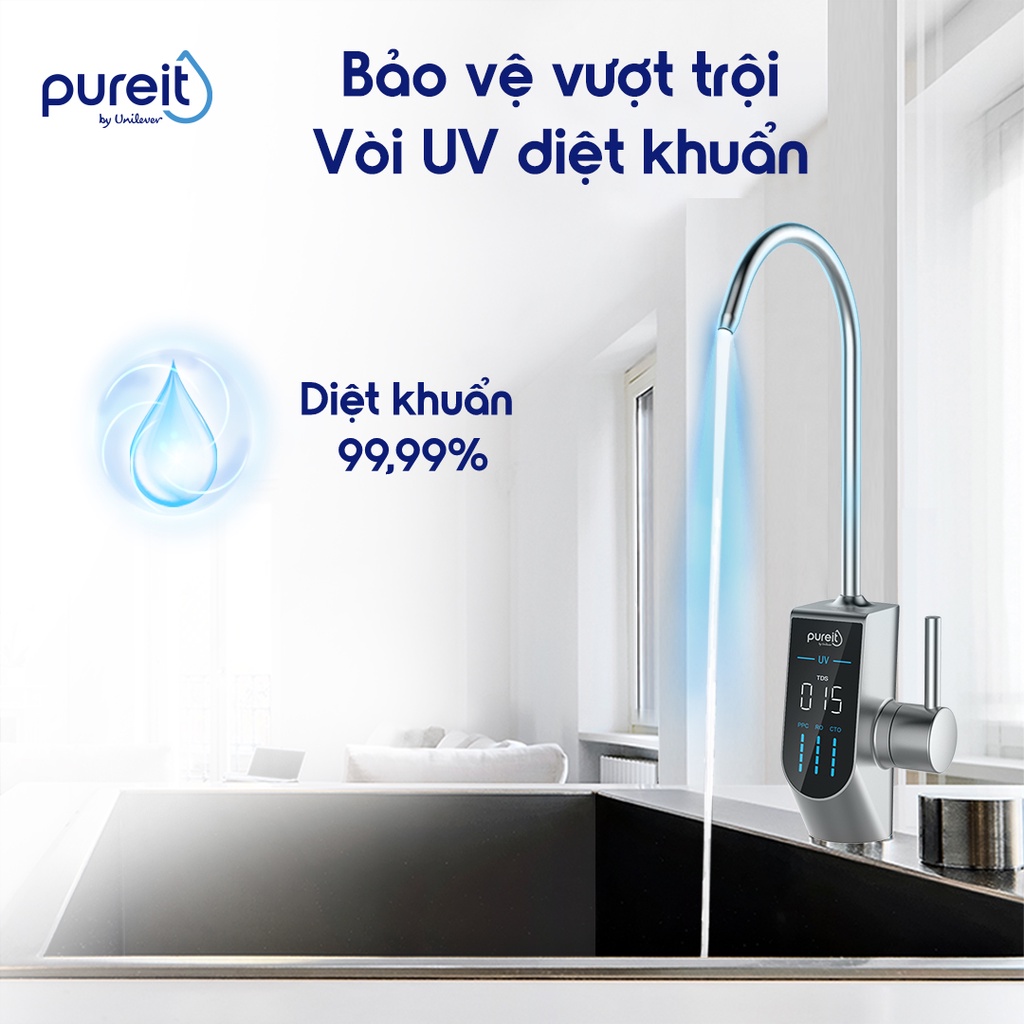 Máy lọc nước Âm tủ bếp Pureit Delica UR5840