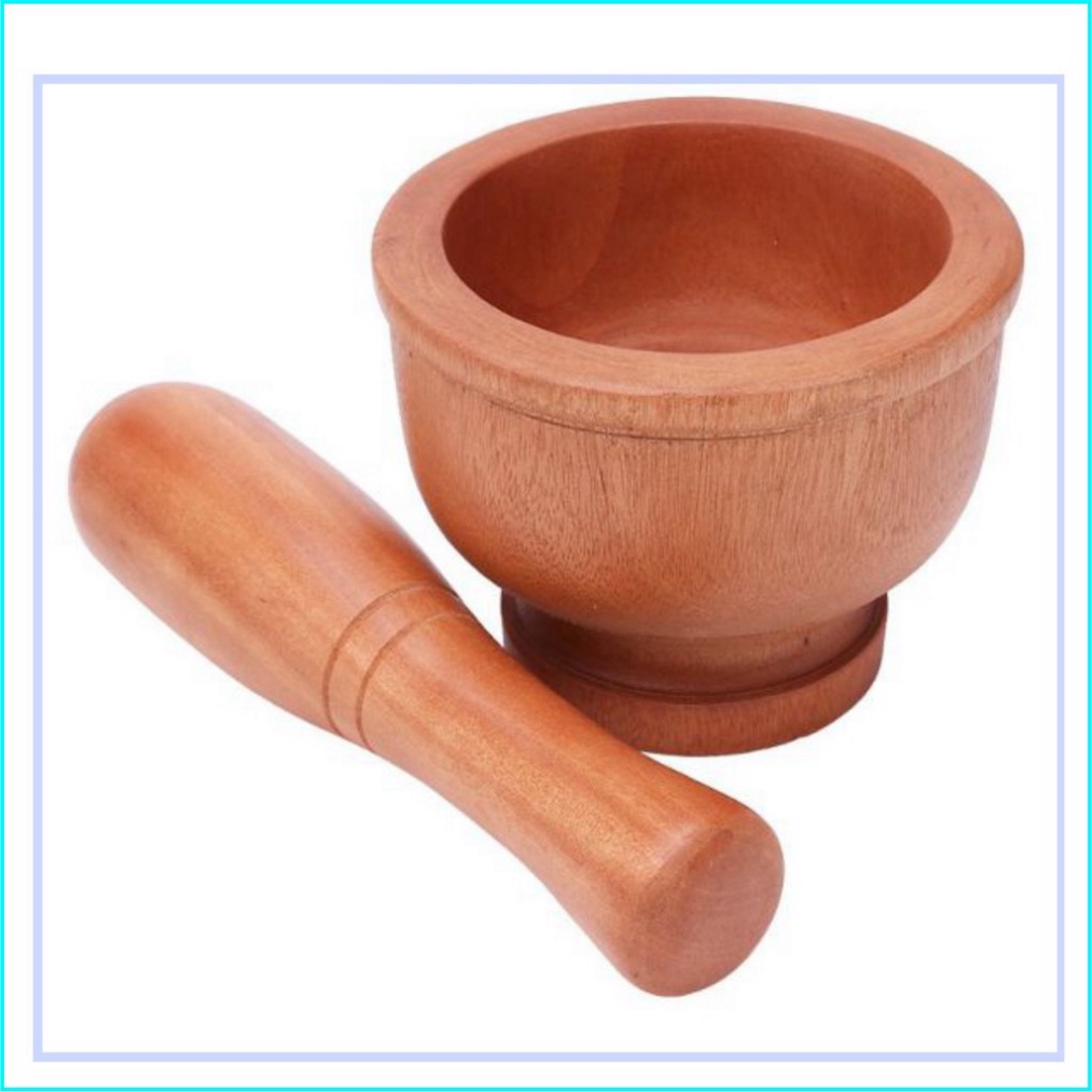 Bộ chày giã cối gỗ