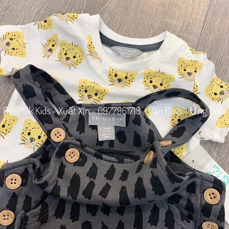 Áo kèm yếm Primark hình hổ xuất dư xịn