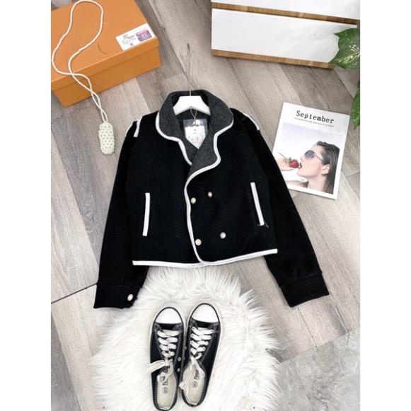 [ 𝐅𝐑𝐄𝐄 𝐒𝐇𝐈𝐏 ] ÁO DẠ CỔ VEST MÍ VIỀN SIÊU XINH