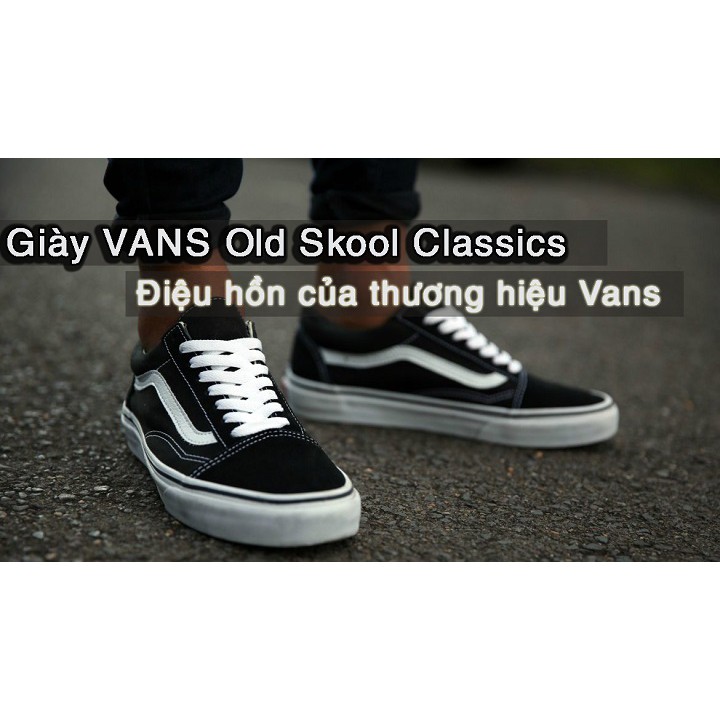 Giày van old đen R-E-P [KÈM HỘP]