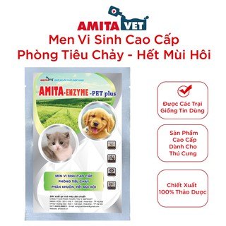 Men Tiêu Hóa Cho Chó Mèo AMITA-ENZYME Túi 35g Từ AMITAVET Giúp Tiêu Hoá Khoẻ Mạnh, Hấp Thu Nhanh, Phân Hết Mùi Hôi, Thối