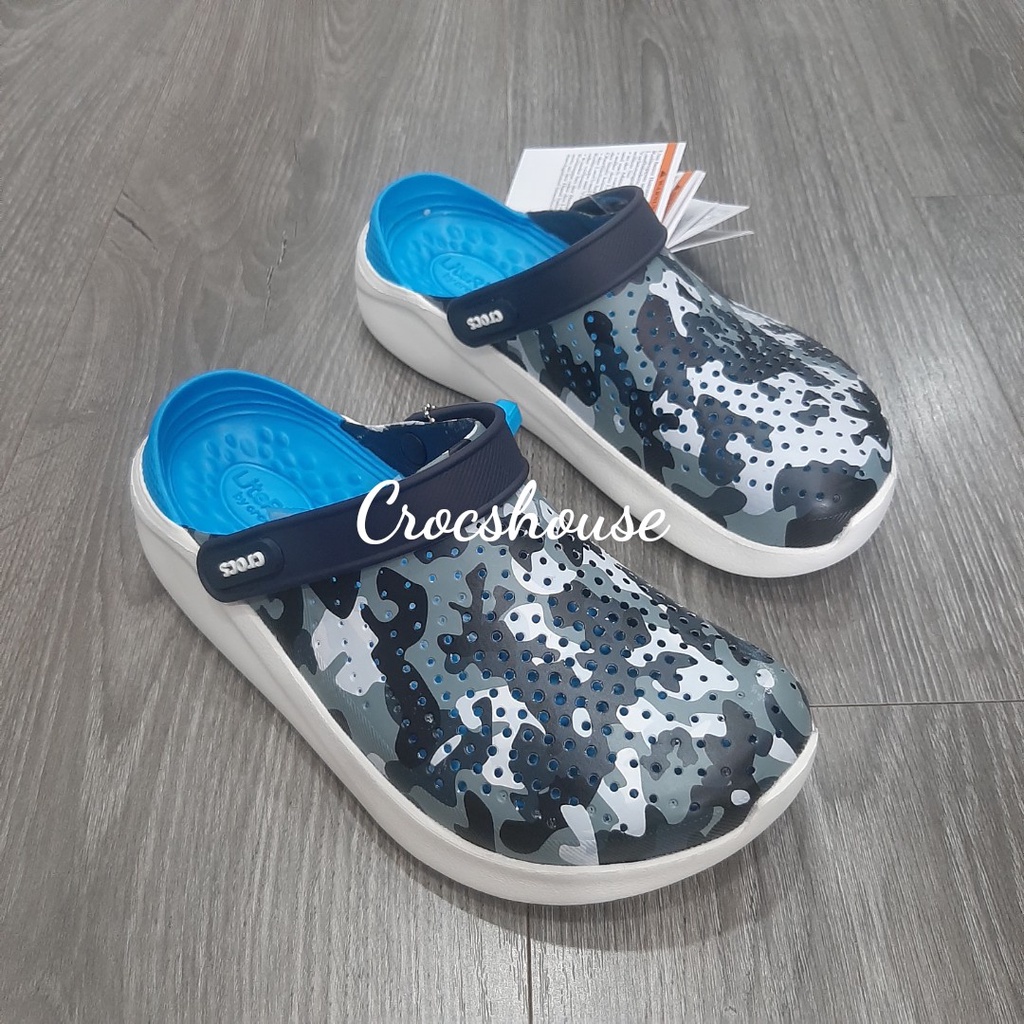 Dép crocs literide camo nam nữ hàng xuất khẩu siêu bền và êm chân - Crocs house