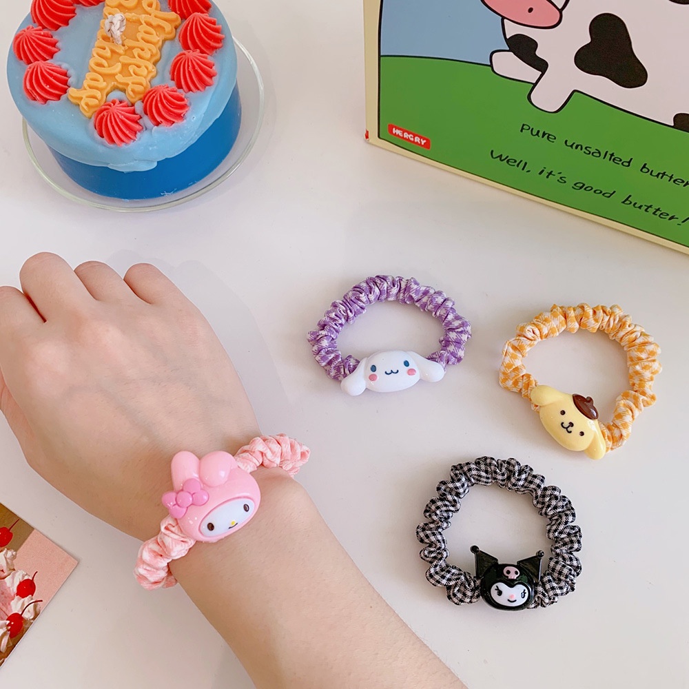 Dây Cột Tóc Họa Tiết Hoạt Hình Phong Cách Hàn Quốc Xinh Xắn Dễ Thương Cho Nữ