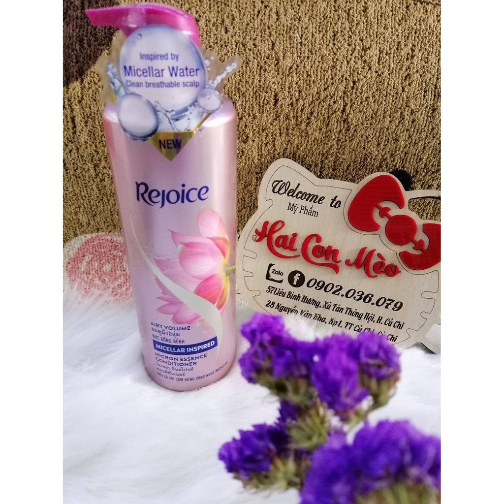 DẦU GỘI XẢ REJOICE MICELLAR NHẸ BỒNG BỀNH