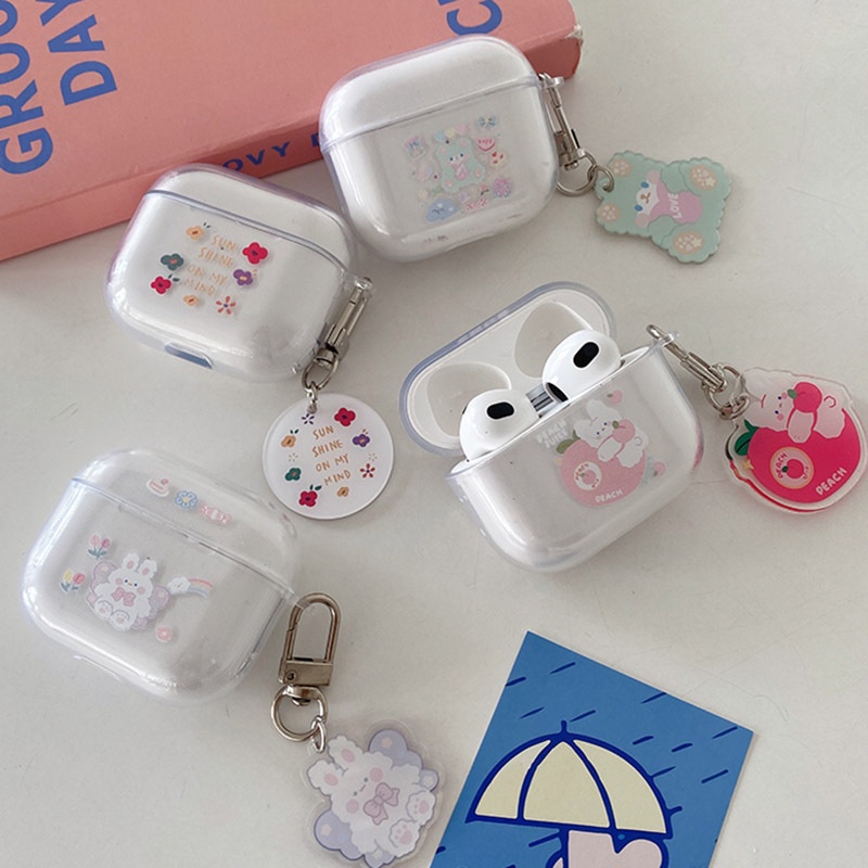 Vỏ Bảo Vệ Hộp Sạc Tai Nghe Airpods 1 / 2 / Pro / 3 Họa Tiết Hoạt Hình Dễ Thương Độc Đáo