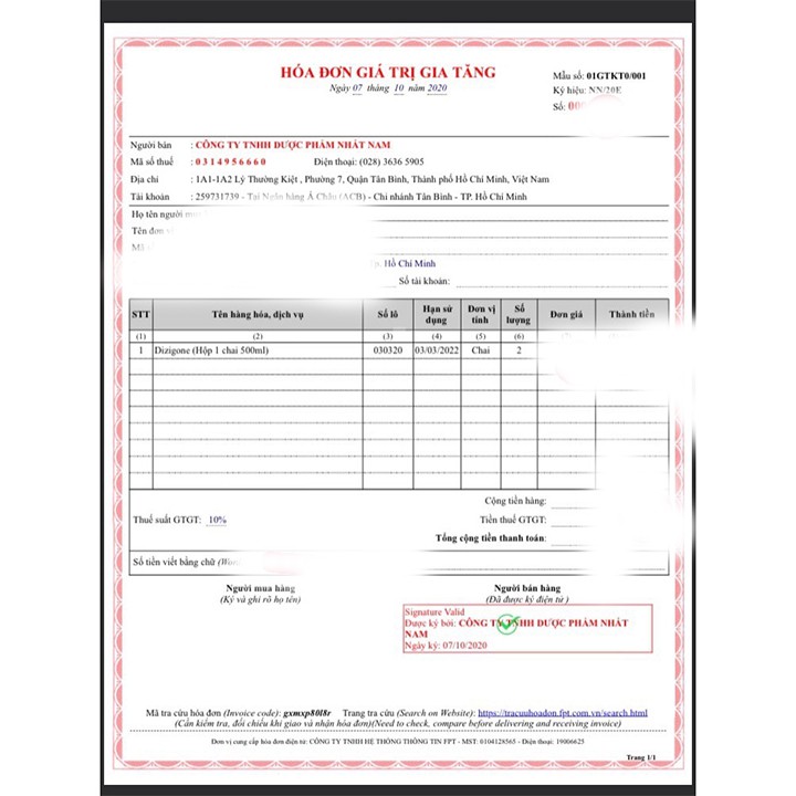 DIZIGONE Dung Dịch Sát Khuẩn Chai 500ml Giúp Tiêu Diệt Vi Khuẩn, Nấm An Toàn - Coastlinecare Pharmacy