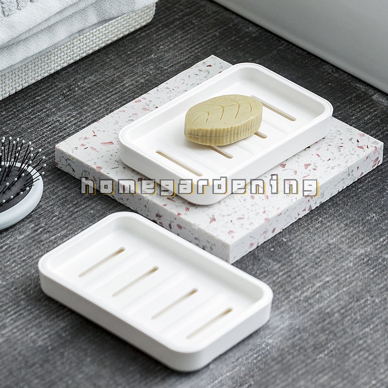 Khay Đựng Xà Phòng Hai Tầng Có Nắp Và Giá Đỡ Cho Nhà Tắm