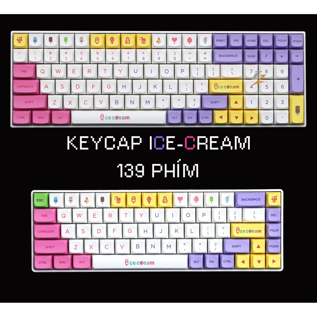Keycap XDA Ice Cream 138 Phím