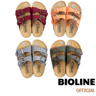 [DÉP TRẺ EM] Dép quai ngang Bioline dép đế trấu da bò thật cho bé mã KID01