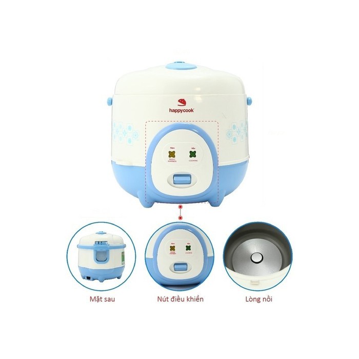 NỒI CƠM ĐIỆN HAPPY COOK HC-180A 1.8 LÍT CHỐNG DÍNH CÔNG SUẤT 620W