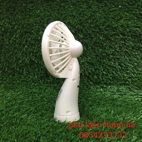Quạt tích điện cầm tay NO.666 ,  để bàn được , có 4 màu đen ,xanh, trắng ,hồng như hình | BigBuy360 - bigbuy360.vn