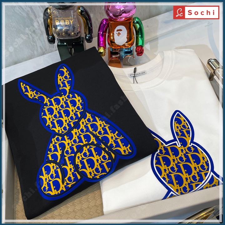 Áo thun nam chất đẹp tay dài, áo phông nam nữ in hình Thỏ thời trang mã SW659