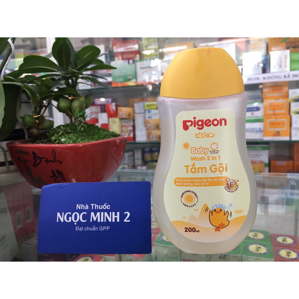 ✅ [Chính Hãng] Pigeon Baby wash 2in1 tắm gội cho bé