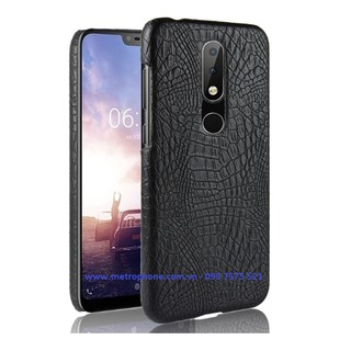 ỐP CỨNG GIẢ DA DÀNH CHO NOKIA X6 2018 hoặc Nokia 6.1 Plus