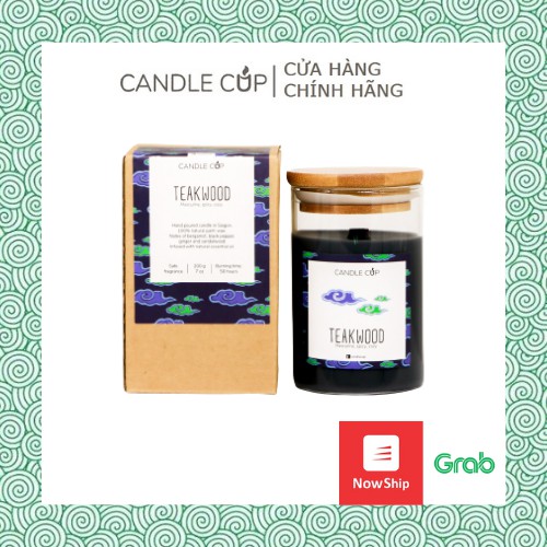 Nến Candle Cup - Mùi Teakwood - 200g
