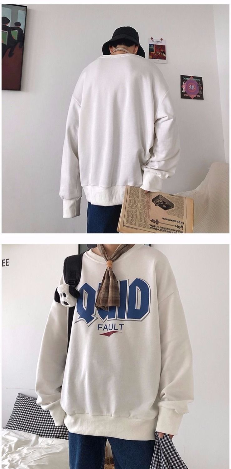 Áo Sweater Bằng Cotton Dáng Rộng Thoải Mái Cho Cặp Đôi | BigBuy360 - bigbuy360.vn