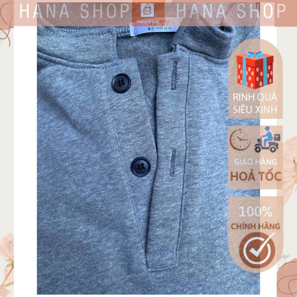 [Hàng Cao Cấp] Áo Nỉ Bông Cổ Tàu  Sweater Unisex Cúc Cài 2 Màu - Dáng Sportyy Dưới 70kg G70 | BigBuy360 - bigbuy360.vn