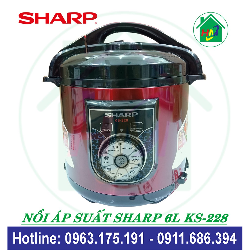 Nồi Áp Suất Đa Năng Sharp KS-228 Dung Tích 6L