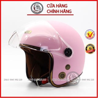 Mũ bảo hiểm 3/4 Omega Sh Ruby New - CÓ KÍNH