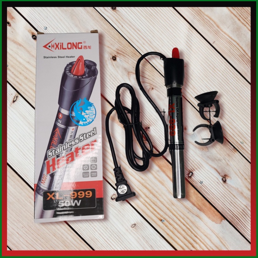 Sưởi Bể cá XILONG XL999, AT70 25W, 50W, 100W. 200W, 300W, 500W Sưởi INOX, Thuỷ Tinh HAKA AQUARIUM