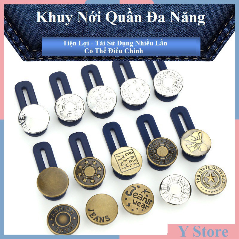 Khuy Gài Nới Rộng Cạp Quần Có Đai Đàn Hồi