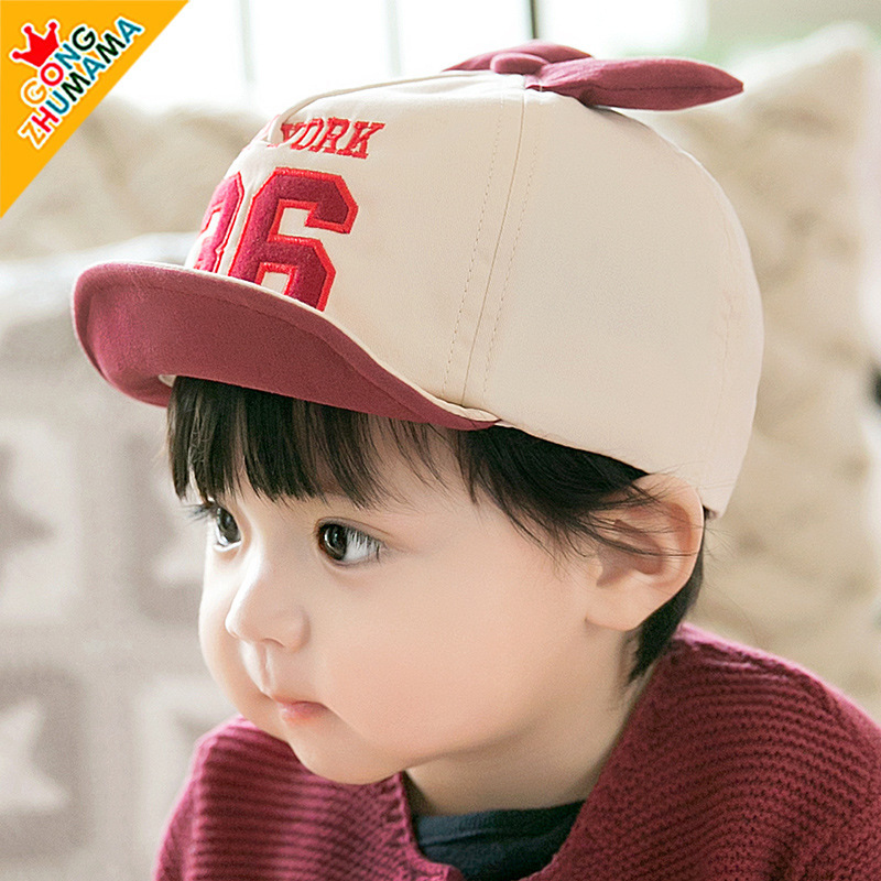 Mũ Lưỡi Trai Cotton Thêu Chữ Đáng Yêu Cho Bé 3-6 Tuổi