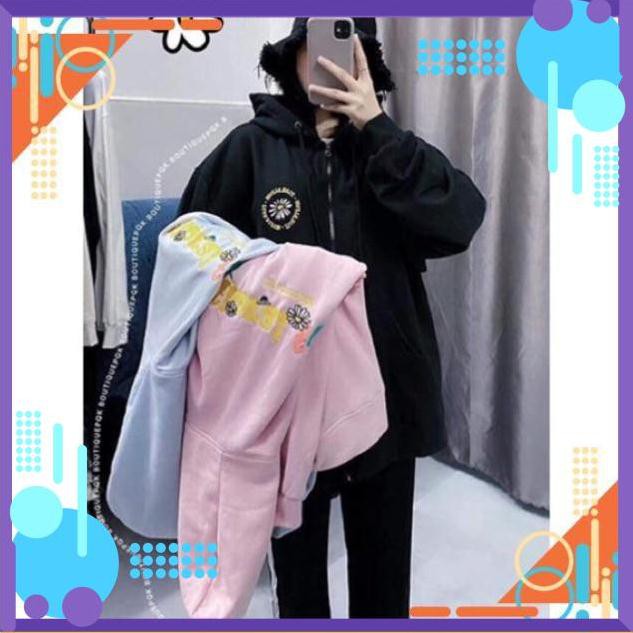 [Mặc Là Sang] Áo Khoác Nỉ - Áo Hoodie form rộng Floral Fun Siêu Chất , Hoodie Nỉ Thời Trang. AZ