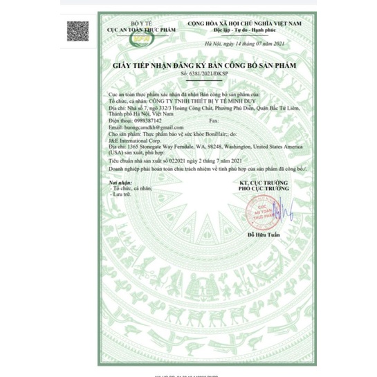 ✅BoniHair USA - Viên uống ngăn ngừa bạc tóc, rụng tóc.