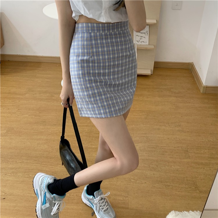 Chân Váy Ngắn Lưng Cao Họa Tiết Sọc Caro 9 Màu Ngọt Ngào Thời Trang | BigBuy360 - bigbuy360.vn