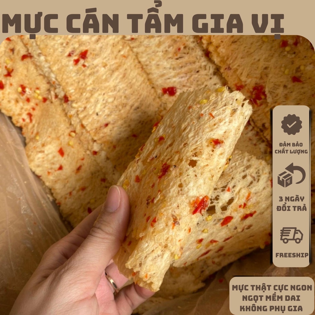 Khô mực cán tẩm gia vị loại ngon vừa ăn cực ngon ngọt giá rẻ đặc sản nha trang khacakho