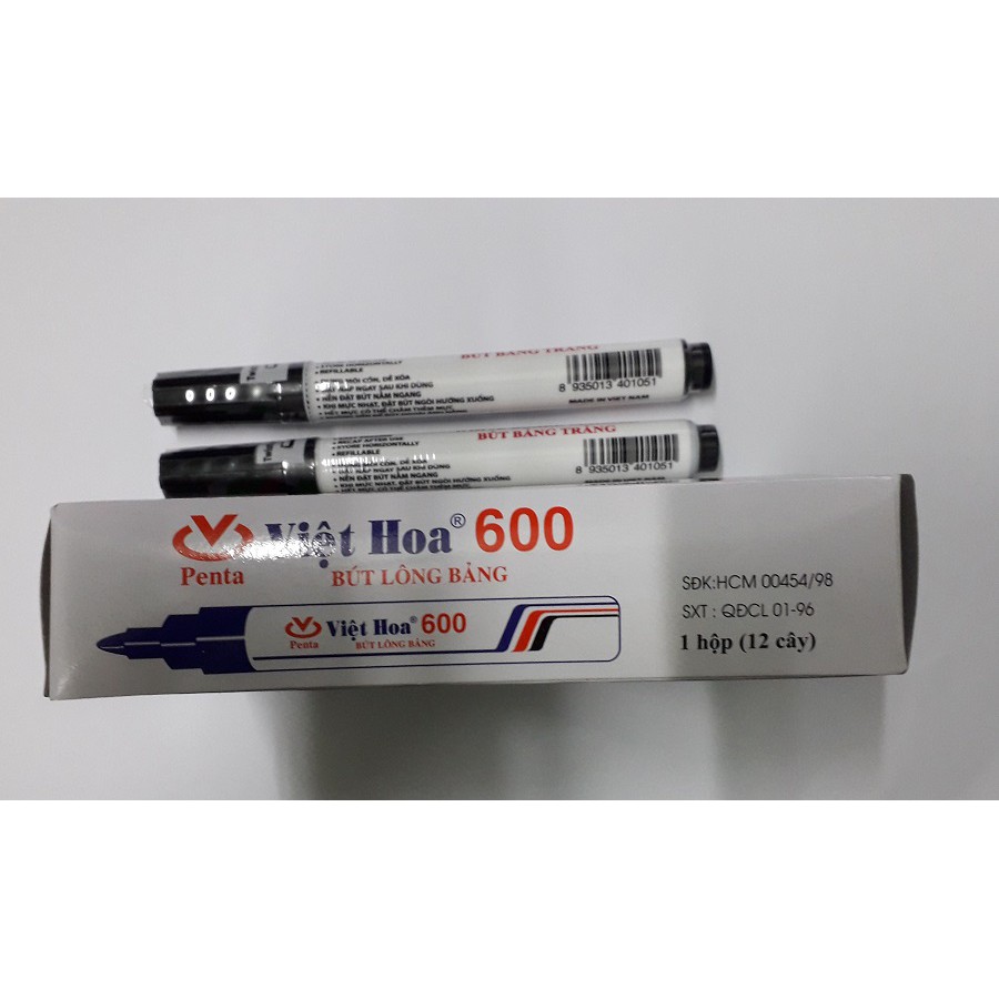 Bút lông bảng Việt Hoa 600 (HỘP 12 CÂY) -BLB00001