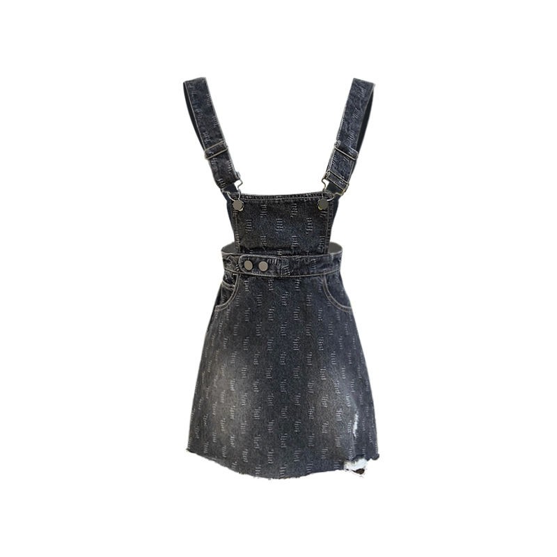 Đầm Denim Kèm Thắt Lưng In Hoa Thời Trang Mùa Hè Mới Cho Nữ | BigBuy360 - bigbuy360.vn