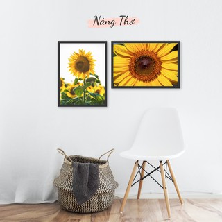 BỘ 2 TRANH HOA HƯỚNG DƯƠNG DECAL_THIẾT KẾ NÀNG THƠ