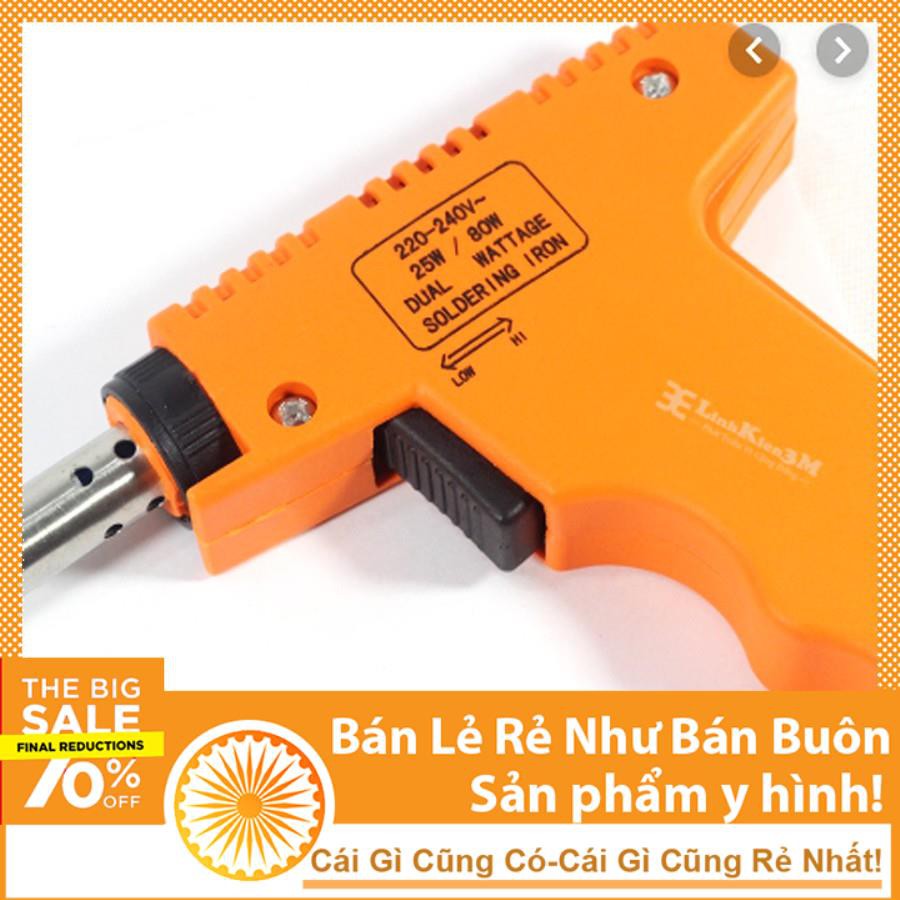 Mỏ Hàn Nhiệt Dạng Súng Soldering IRON Hai Chế Độ 25W-80W