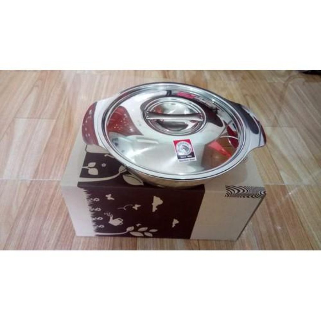 Thố Inox cao cấp Có Nắp có quai Zebra đủ size từ 12cm đến 22cm